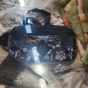 Jansport Unisex Floral Patterned Navy Blue Hippack Bag